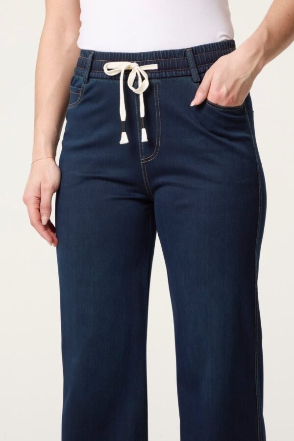 2026/05/1000429819.jpg Tie-Up Stretch Jean Style Trouser