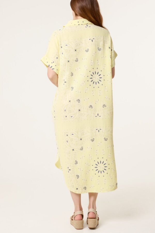 Bandana Paisley print Print Cheesecloth Midi Dress
