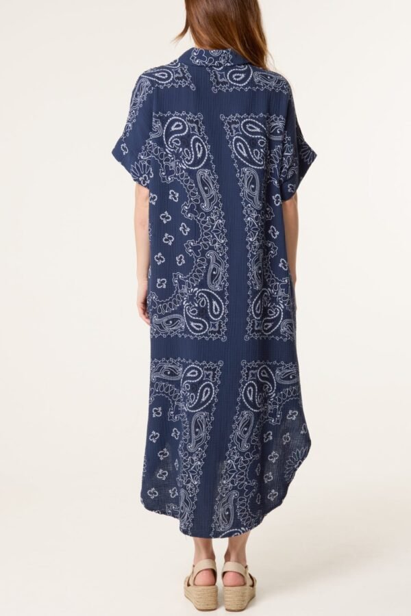 Bandana Paisley print Print Cheesecloth Midi Dress