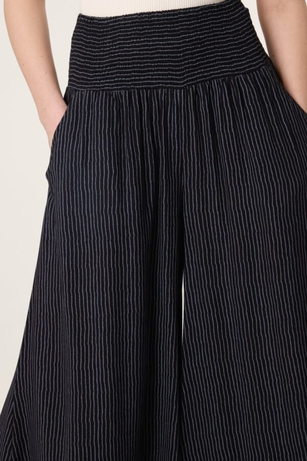 2026/05/1000429857.jpg Shirred Pinstripe Palazzo Trousers