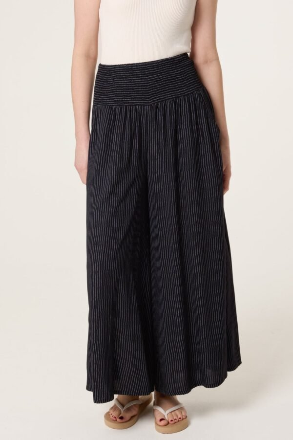 2026/05/1000429858.jpg Shirred Pinstripe Palazzo Trousers