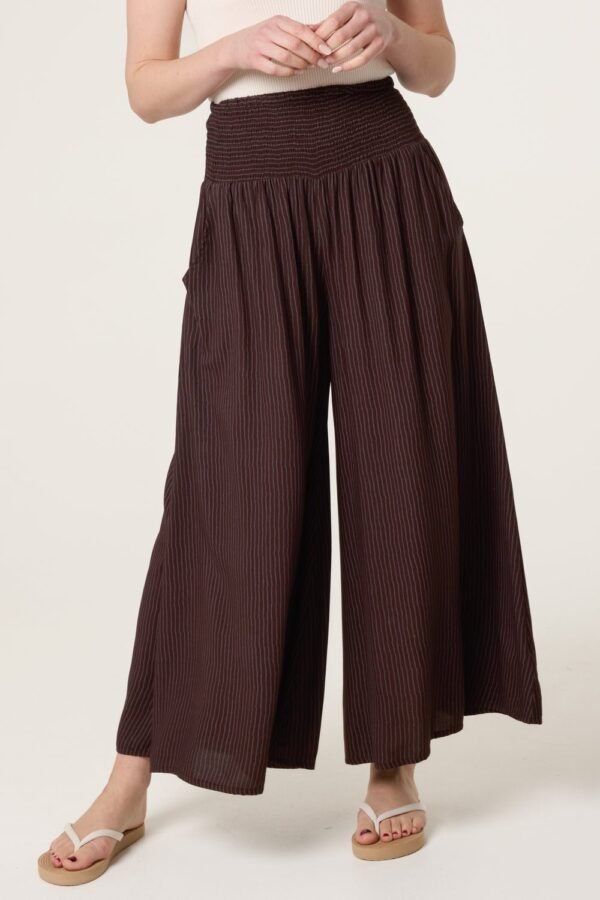 2026/05/1000429862.jpg Shirred Pinstripe Palazzo Trousers