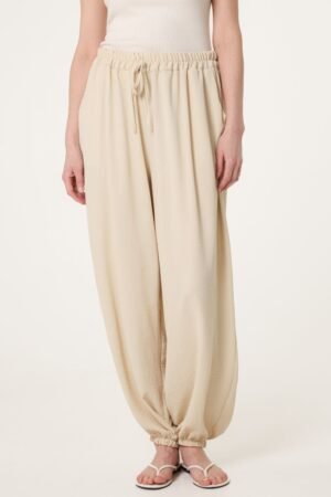 Relaxed Drawstring Harem Trousers