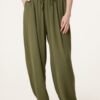 Relaxed Drawstring Harem Trousers