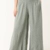 Patterned Wide Leg Culotte Trousers