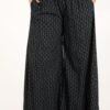 Patterned Wide Leg Culotte Trousers
