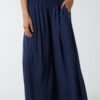 Patterned Wide Leg Culotte Trousers
