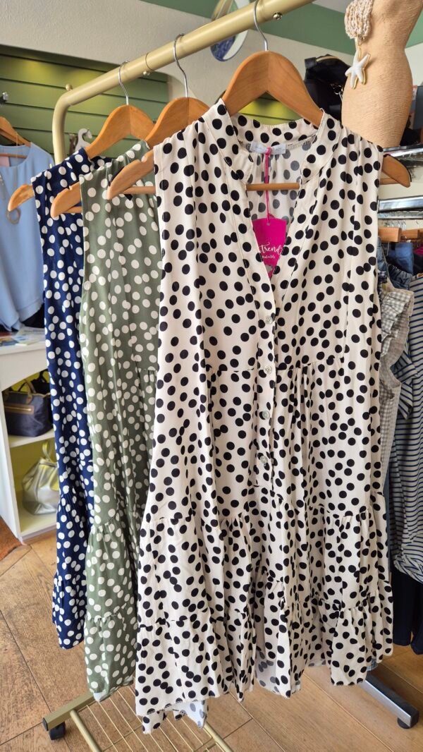 Tiered Spotty Dress
