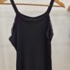 Lace Trim Ribbed Vest Top