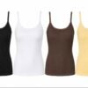 Lace Trim Ribbed Vest Top