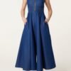 Denim Wide Leg Jumpsuit