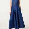 Denim Wide Leg Jumpsuit