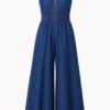 Denim Wide Leg Jumpsuit