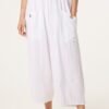 Wide Pocket Cotton Button Trousers