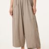 Wide Pocket Cotton Button Trousers