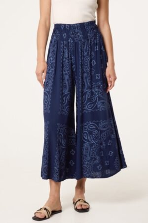 2026/05/1000432400.jpg Bandana Print Wide Leg Trousers