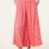 Bandana Print Wide Leg Trousers