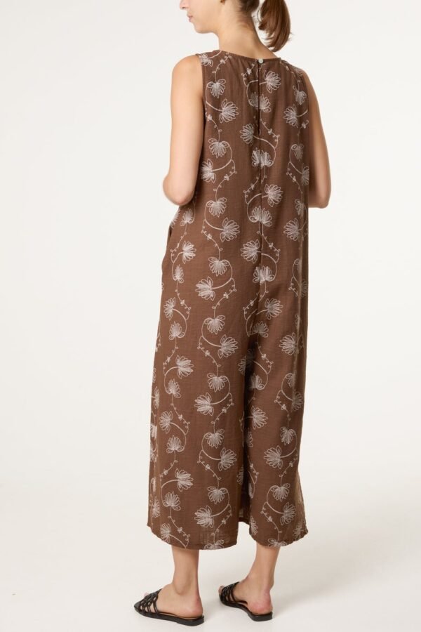 2026/05/1000432423.jpg Willow Leaf Print Wide Leg Jumpsuit
