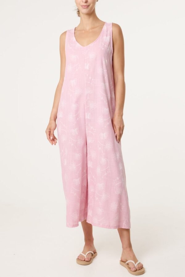 2026/05/1000432424-2.jpg Willow Leaf Print Wide Leg Jumpsuit
