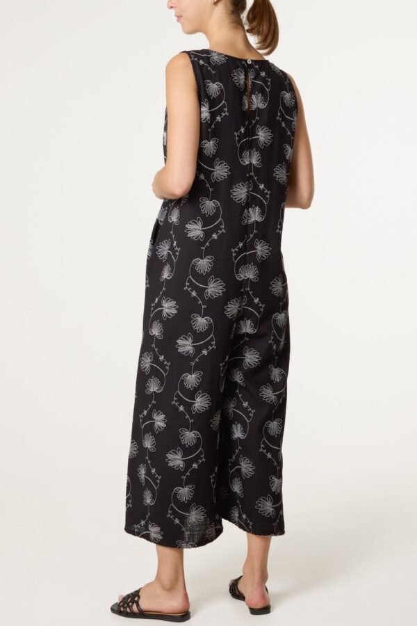 2026/05/1000432427.jpg Willow Leaf Print Wide Leg Jumpsuit