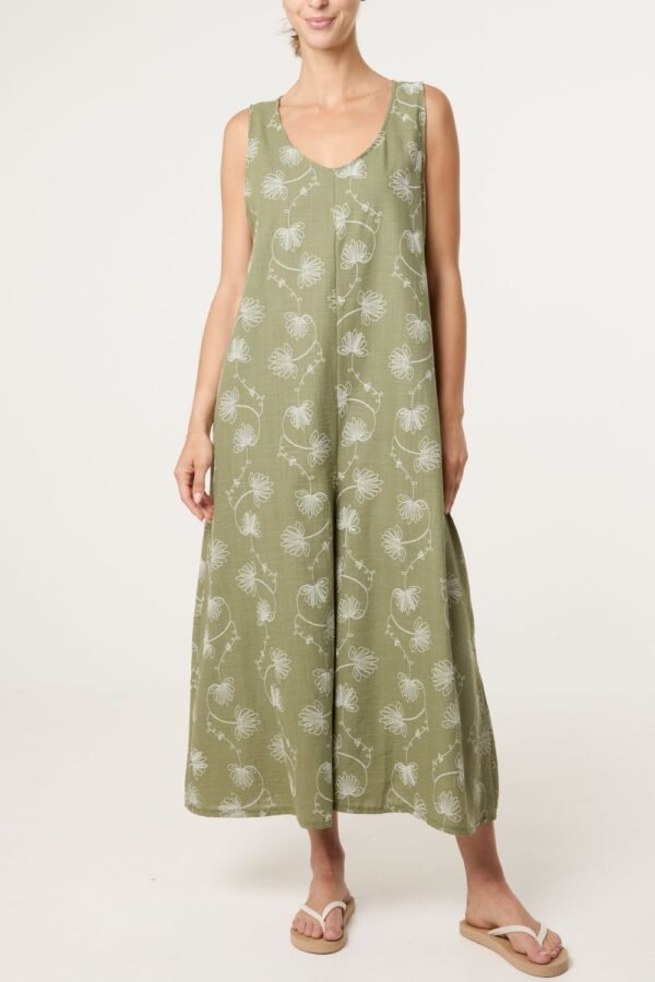 2026/05/1000432428-1.jpg Willow Leaf Print Wide Leg Jumpsuit