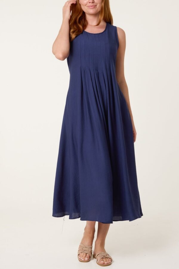 2026/05/1000434433.jpg Navy Round Neck Midi Dress