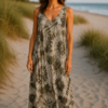 2026/05/1000436885.png Khaki Tie Dye Print Midi Dress