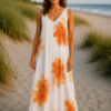 2026/05/1000436895.png Floral print Midi V-Nevk Dress