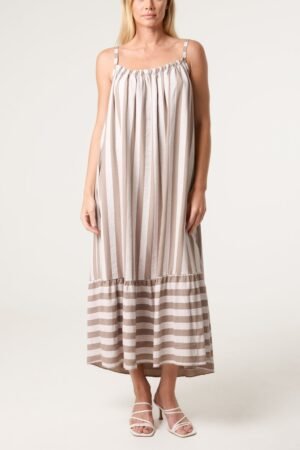 Striped Cami Long Dress