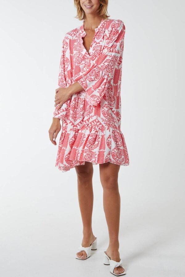 2026/05/1000438114.jpg Tiered Smock Multi Print Dress