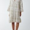 Tiered Smock Multi Print Dress