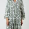 Tiered Smock Multi Print Dress