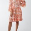 Tiered Smock Multi Print Dress