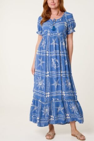 2026/05/1000439095.jpg Blue Tie Front Starfish Maxi Dress