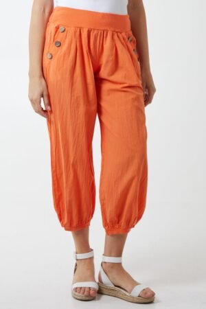2026/05/1000439099.jpg Button Pocket Cotton Harem Trousers