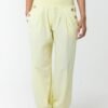 Button Pocket Cotton Harem Trousers