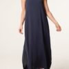 Crossed Back Cami Strap Midi Dress