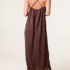 Crossed Back Cami Strap Midi Dress