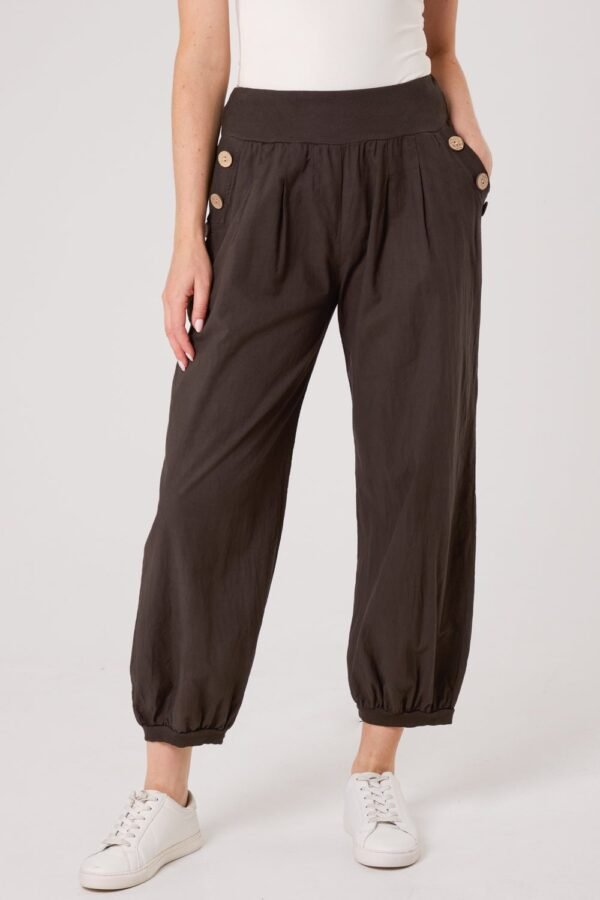 2026/05/1000483087.jpg Button Pocket Cotton Harem Trousers