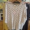 Crochet Diamond Top – Cream & White