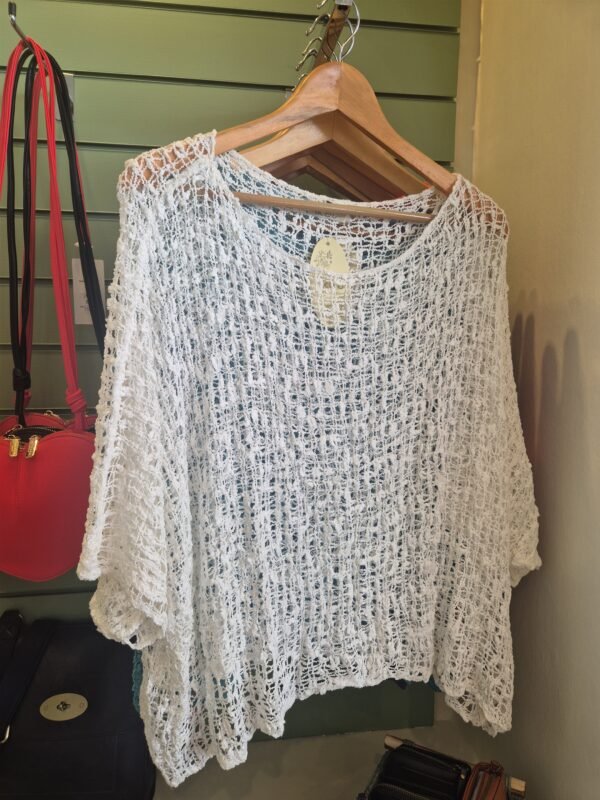 Popcorn Crochet Poncho Top