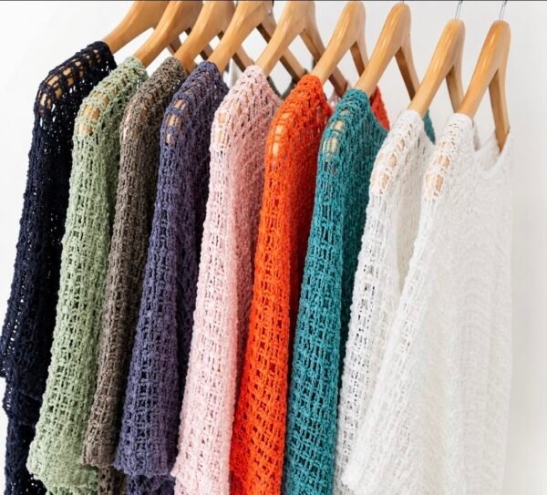 Popcorn Crochet Poncho Top