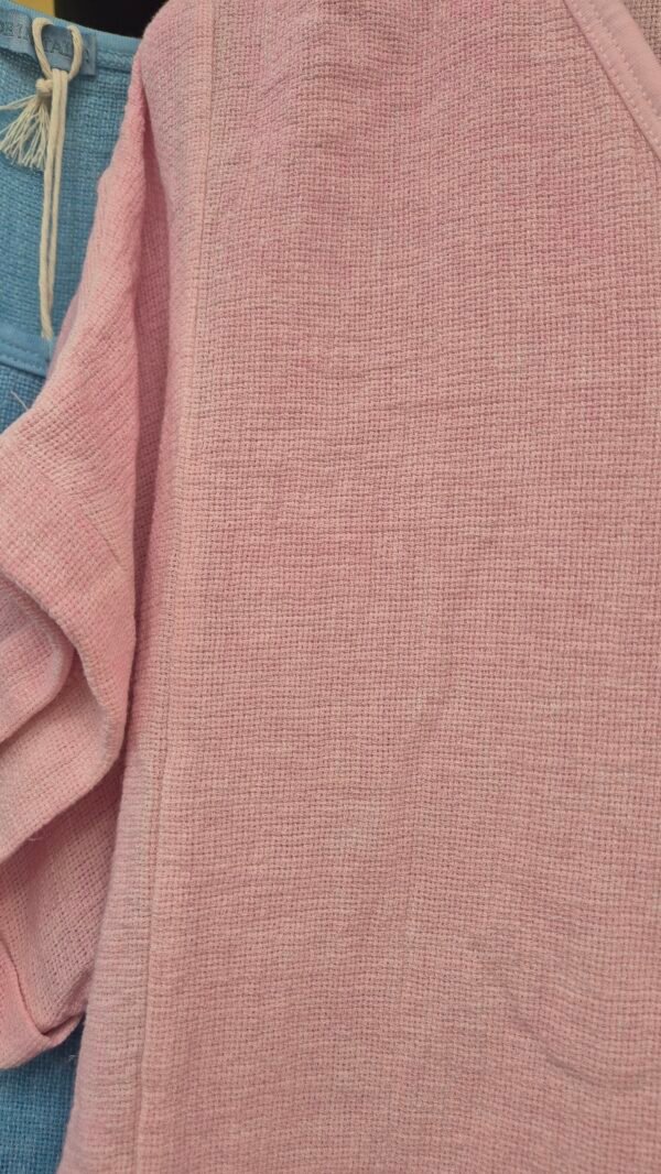 Luna Linen Cotton Blend V-Neck Top