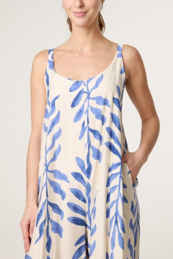 2026/06/1000442388.jpg Leaf Print Wide Leg Jumpsuit