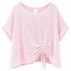 2026/06/1000442447.jpg Mesh Washed Linen Ruched Top – One Size