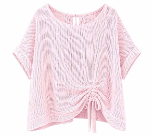 2026/06/1000442447.jpg Mesh Washed Linen Ruched Top – One Size