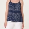 Bandana Cheescloth Strappy Top