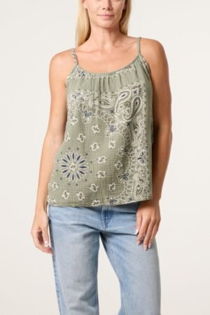 2026/06/1000442465.jpg Bandana Cheescloth Strappy Top
