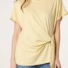 2026/06/1000442978.jpg Lemon Tie- Side Short Sleeve Jersey Top