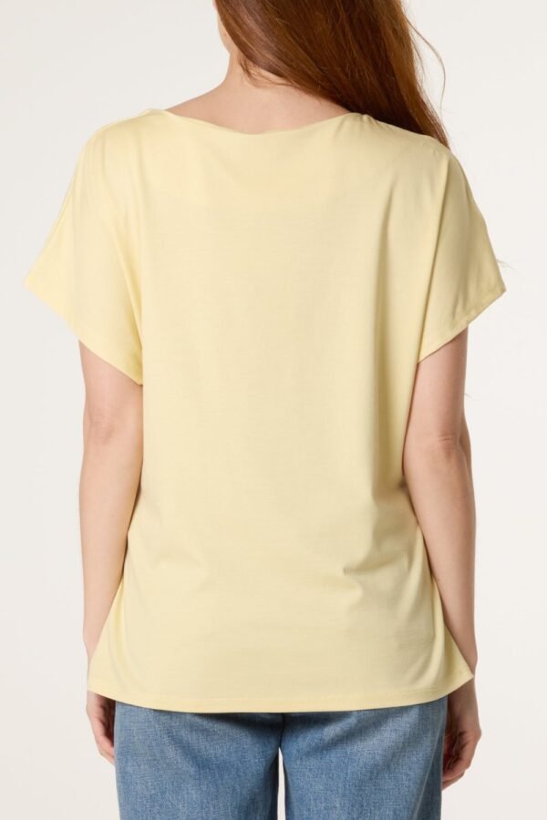 2026/06/1000442979.jpg Lemon Tie- Side Short Sleeve Jersey Top